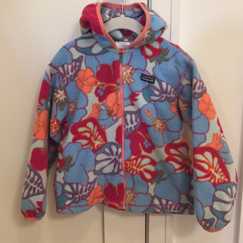 Patagonia Girls 5T Zip Up Fleece with Hood